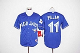 Toronto Blue Jays #11 Kevin Pillar Player 40TH Patch Blue Stitched Jersey,baseball caps,new era cap wholesale,wholesale hats